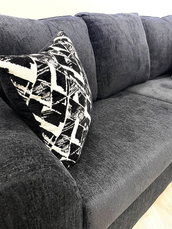 210 BLACK - 2PC Sofa and Loveseat Set **NEW ARRIVAL**