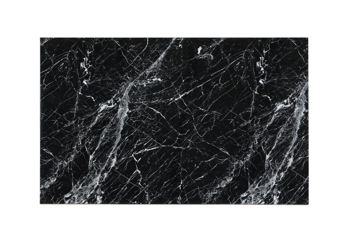 2220 Onyx - (FAUX MARBLE) Counter Height Table + 6 Chair Set (ETA 10/15)