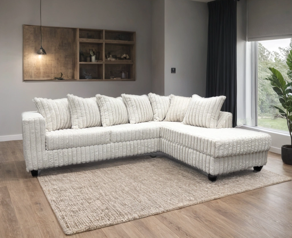 Monaco Corduroy Chaise Sectional
