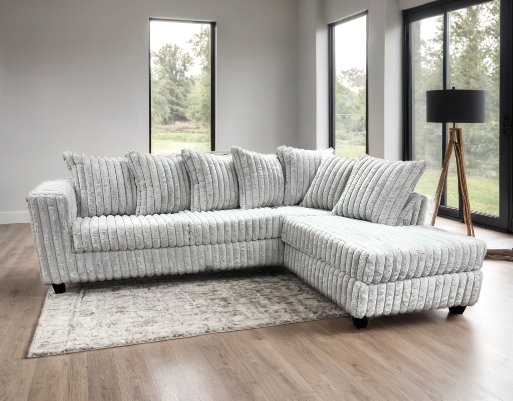 Monaco Corduroy Chaise Sectional