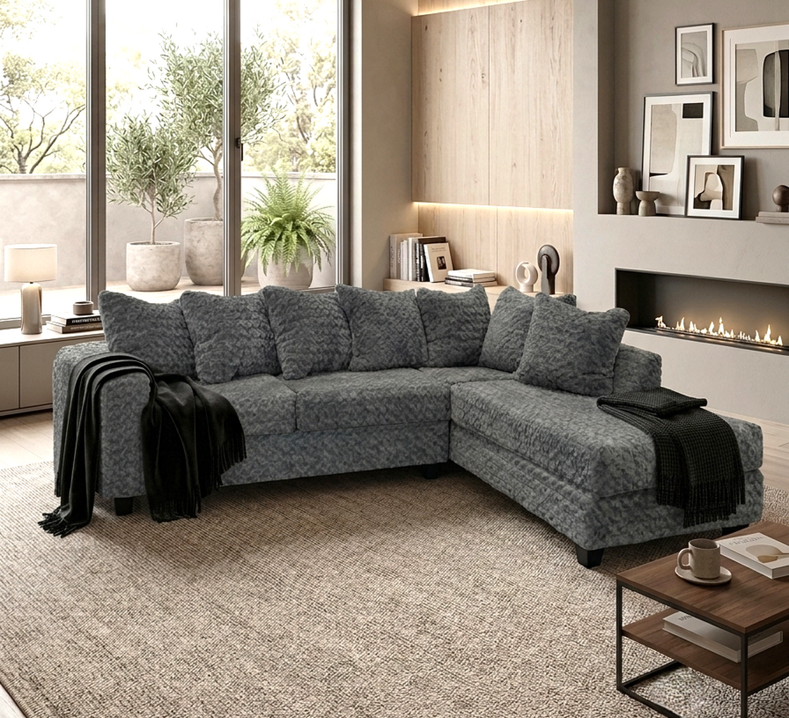 The Monaco 2.0 Teddy Sectional Chaise Sofa
