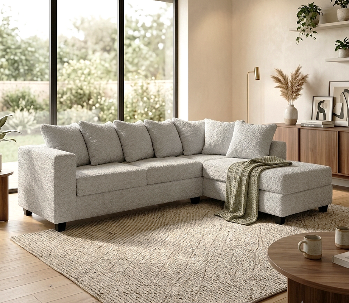 The Monaco 2.0 Teddy Sectional Chaise Sofa