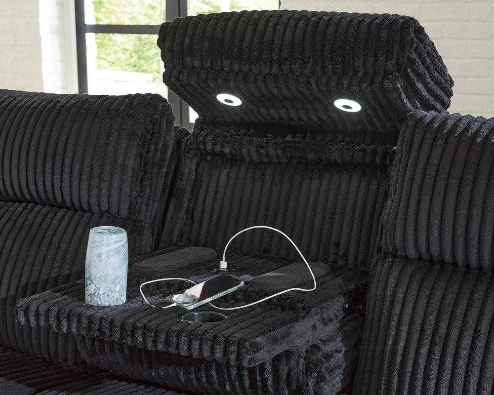 Ashley 642-02 - 2PC or 3PC Power Reclining LED/STEREO Set **NEW ARRIVAL**