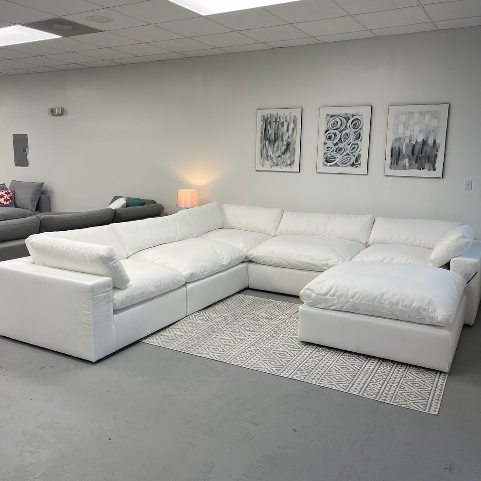 BIG DADDY XL 6 Piece Cloud White Linen
