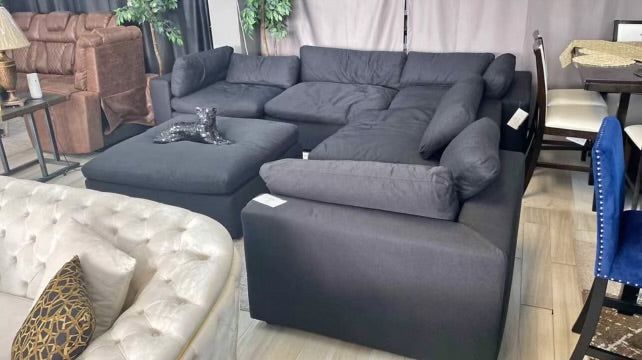 BIG DADDY XL 6 Piece Cloud Black Linen