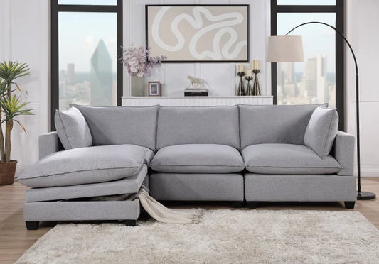 Contemporary Sofa Set | KOVA Cloud Sectional | King Gallery Furniture
