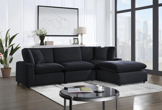 Chaise Lounge Sectional | Lux Cloud Couch | King Gallery Furniture