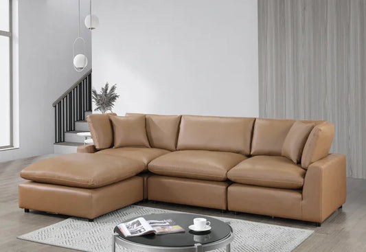 Leather Sectionals With Chaise | Lux Couch | King Gallery Furniture