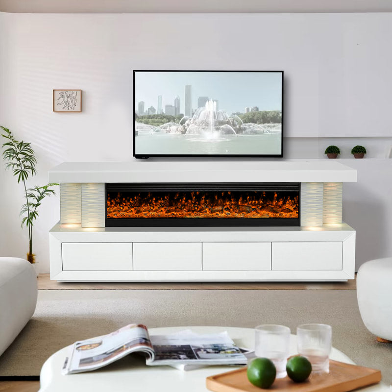A97 TV STAND W/FIREPLACE