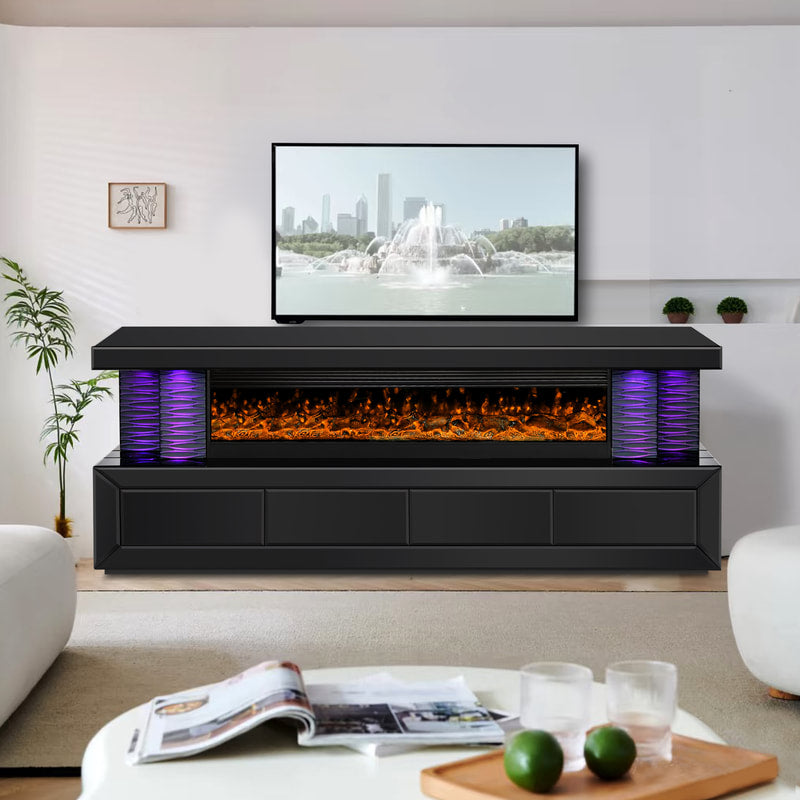 A98 TV STAND W/FIREPLACE