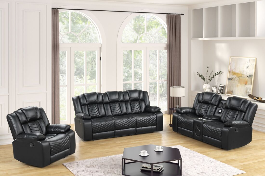 Ace Black - 3PC Reclining Set **NEW ARRIVAL**