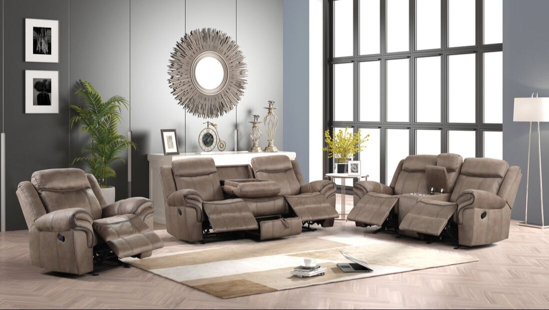 Andres Brown - 3pc Reclining Living Room Set (ETA 11/5)