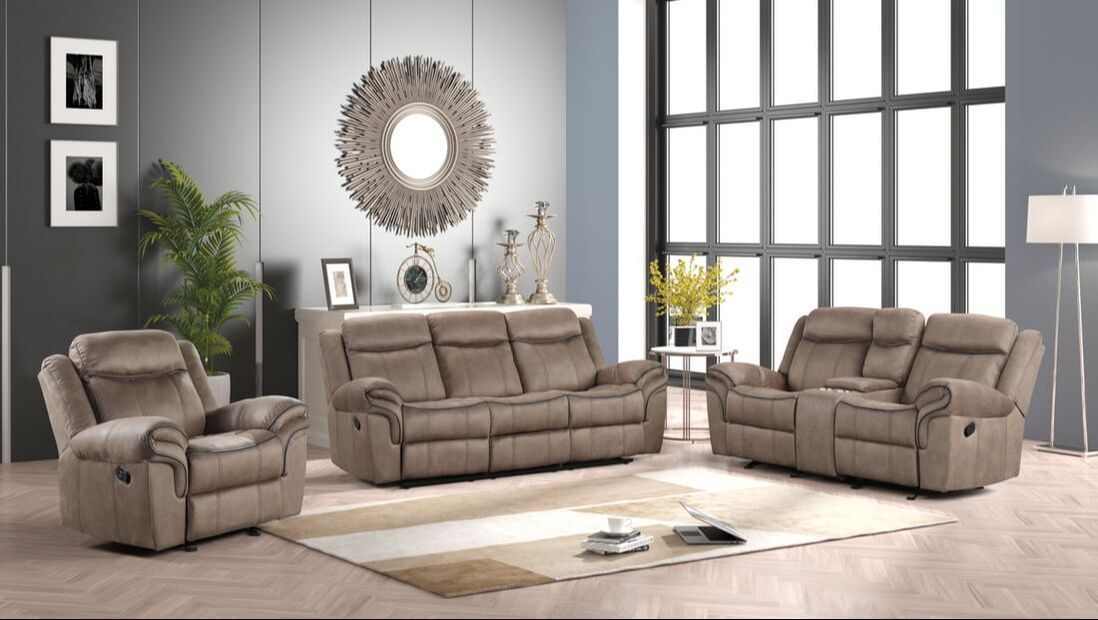 Andres Brown - 3pc Reclining Living Room Set (ETA 11/5)