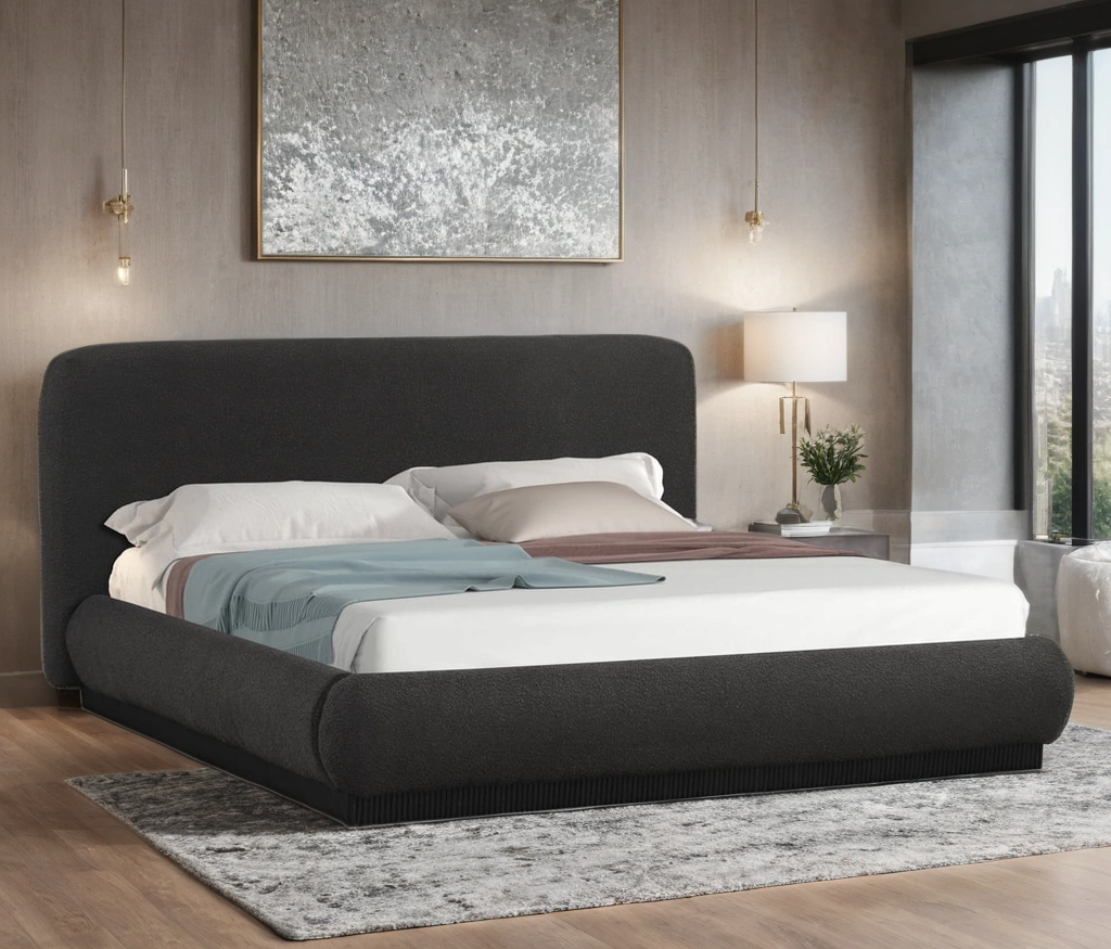 Annie Black Platform Bed - Queen, King