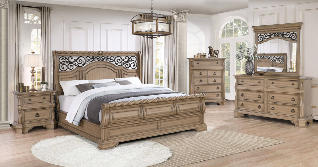 B7010 - 4pc or 5pc Bedroom Set - Queen, King