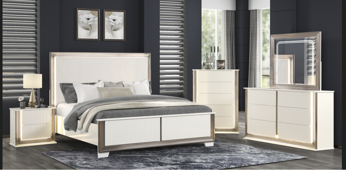 BEVERLY 5pc Bedroom Set - Queen, King **NEW ARRIVAL**