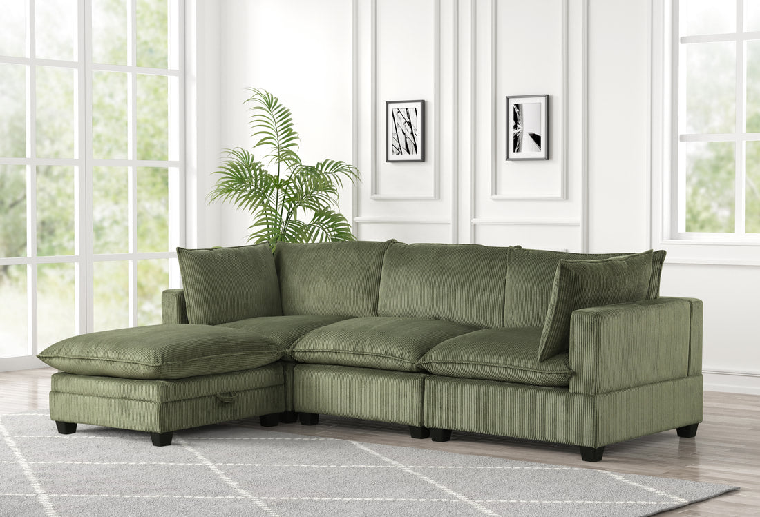 KOVA Cloud Modular Sectional with Storage Ottoman
