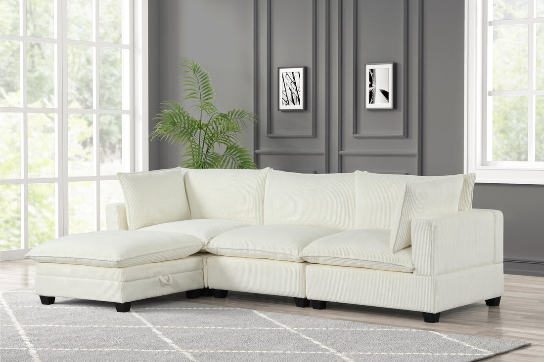 KOVA Cloud Modular Sectional with Storage Ottoman