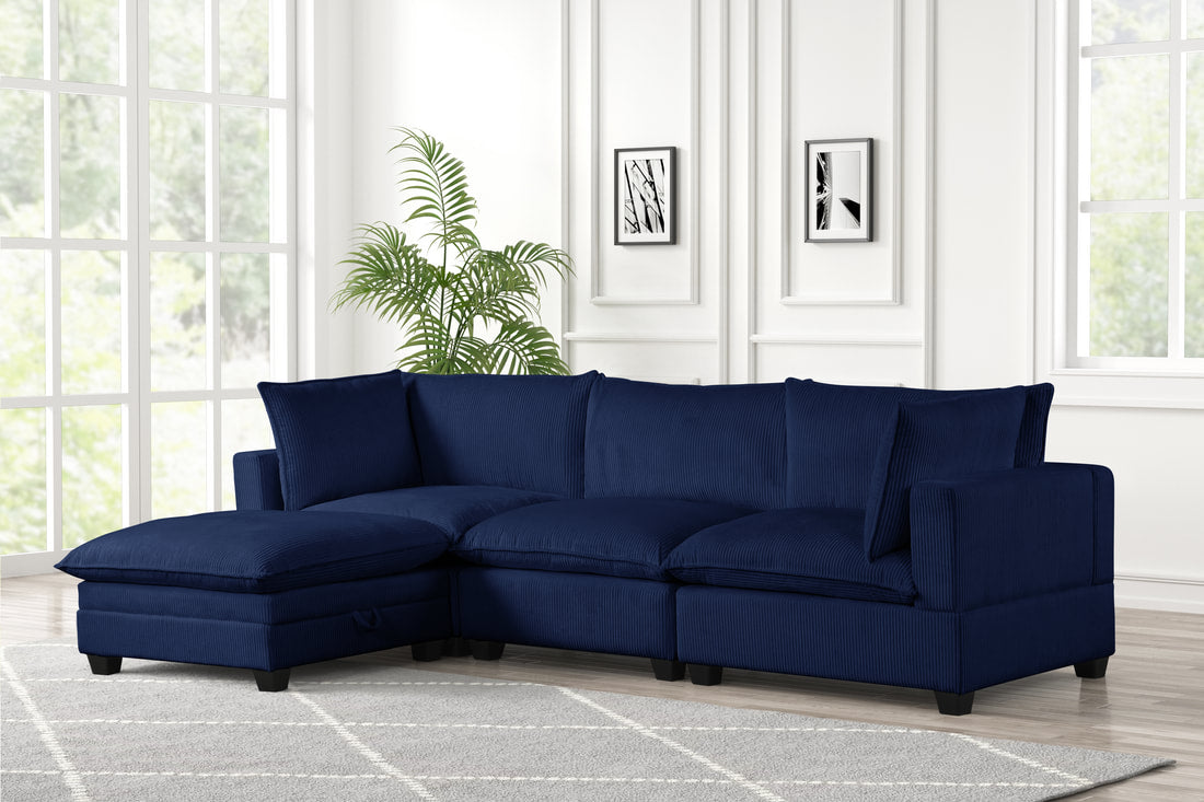 KOVA Cloud Modular Sectional with Storage Ottoman