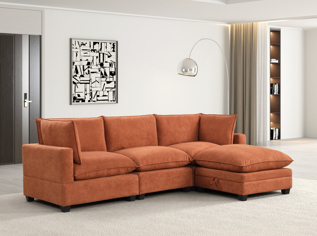 KOVA Cloud Modular Sectional with Storage Ottoman