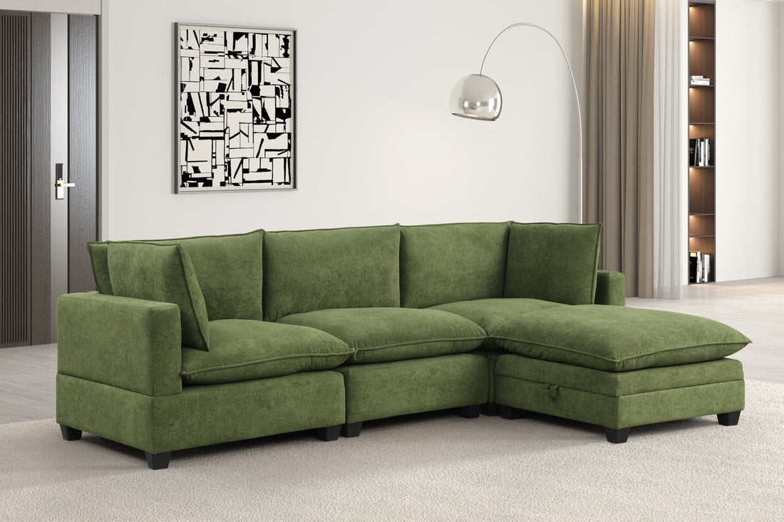 KOVA Cloud Modular Sectional with Storage Ottoman