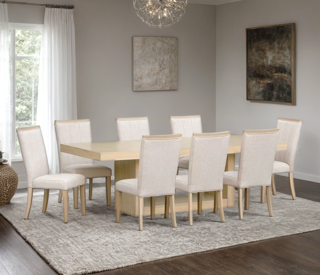 D903 - Dining Table + 8 Chair Set
