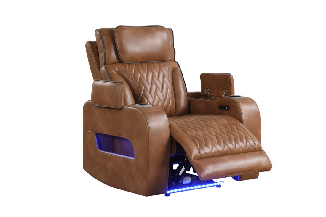 DUBAI 3PC Brown Power Reclining Set