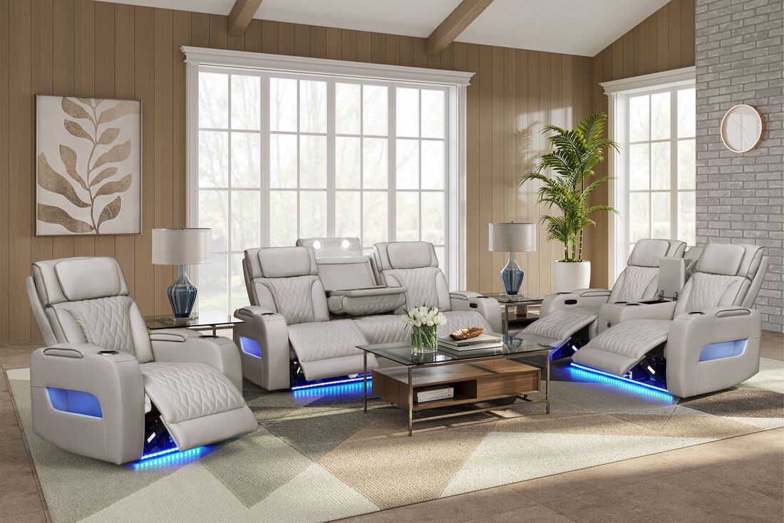 Dubai 3PC Power Reclining Set - Sand
