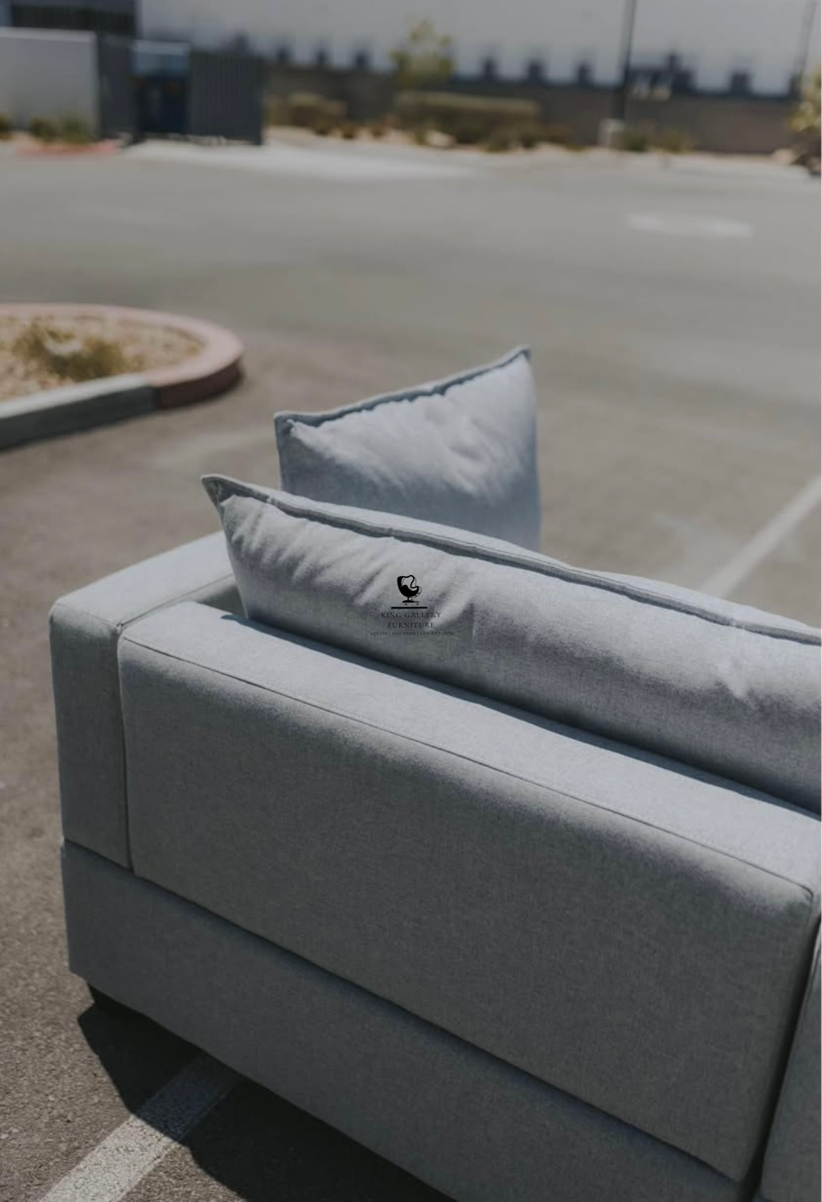 KOVA Cloud Modular Sectional w/ Storage Ottoman - Light Gray Linen