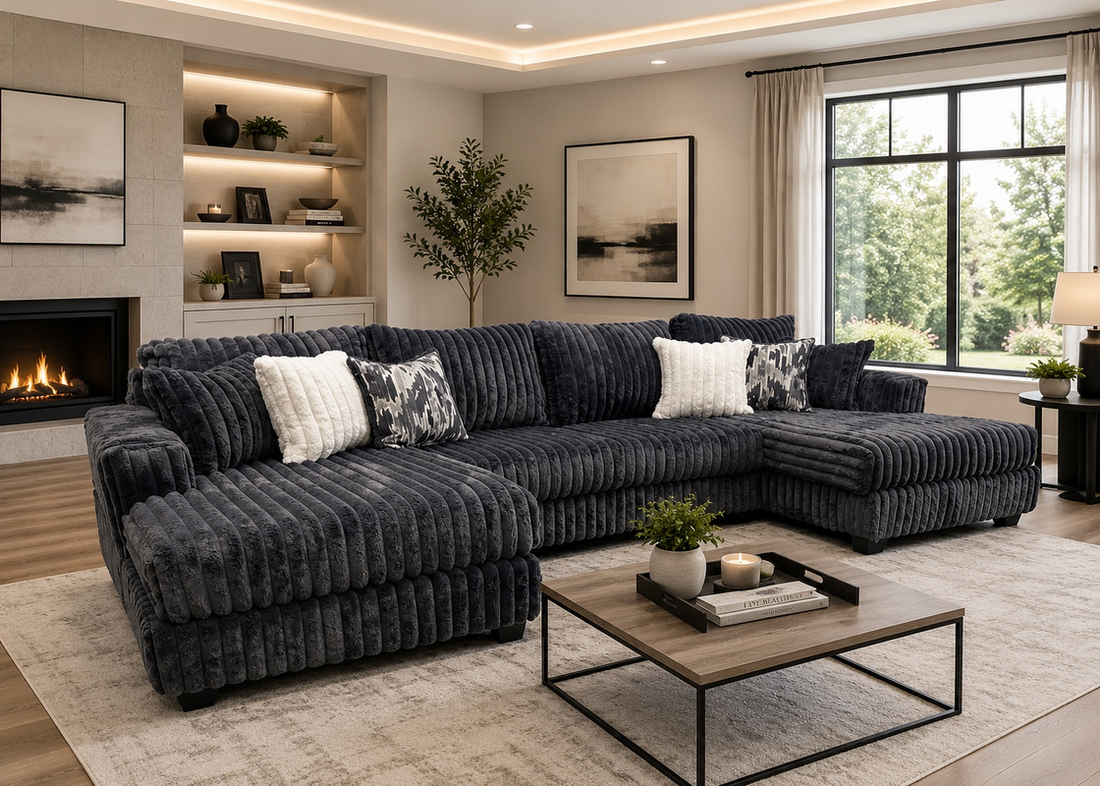 Belmont Corduroy Sectional