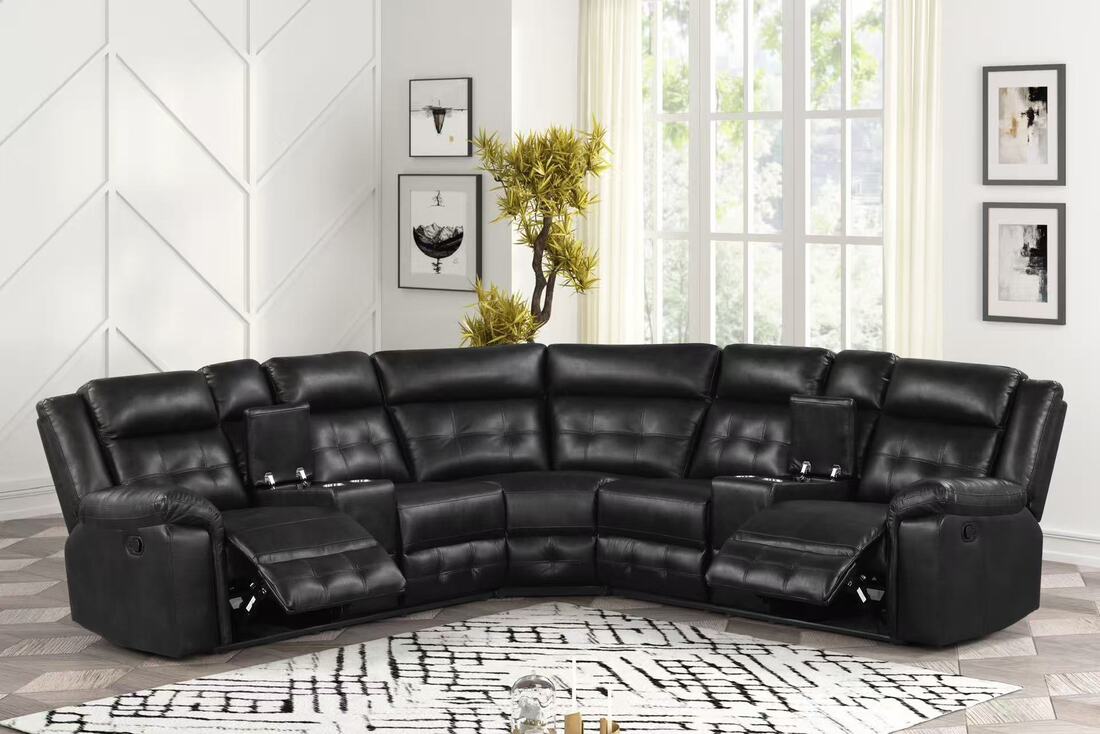 Jacob2 Black - Reclining Sectional **NEW ARRIVAL**