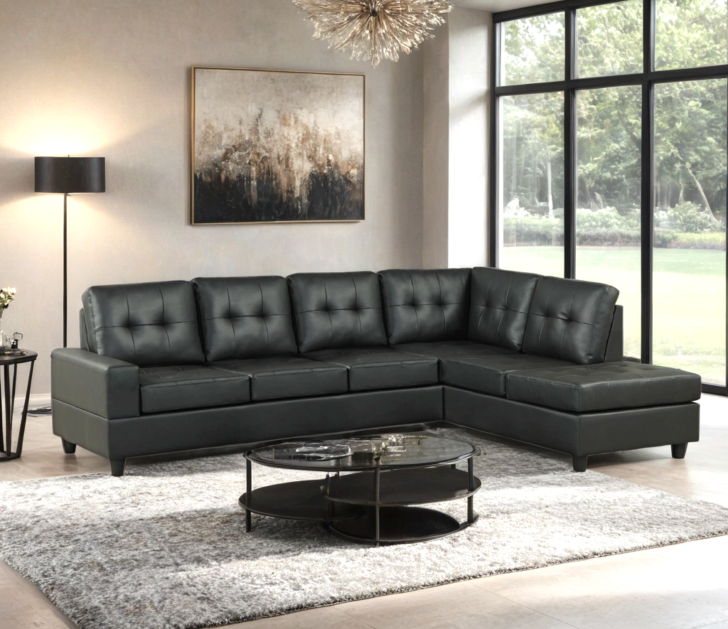 James Black PU Reversible Sectional