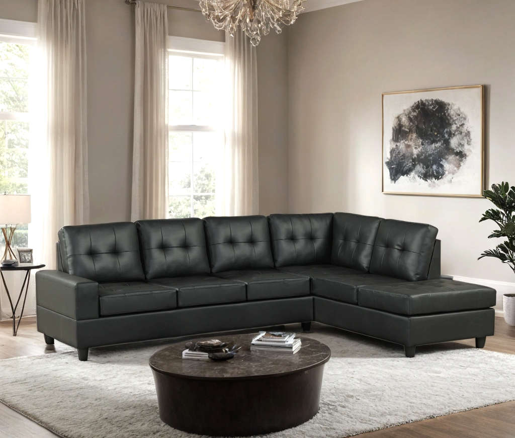 James Black PU Reversible Sectional