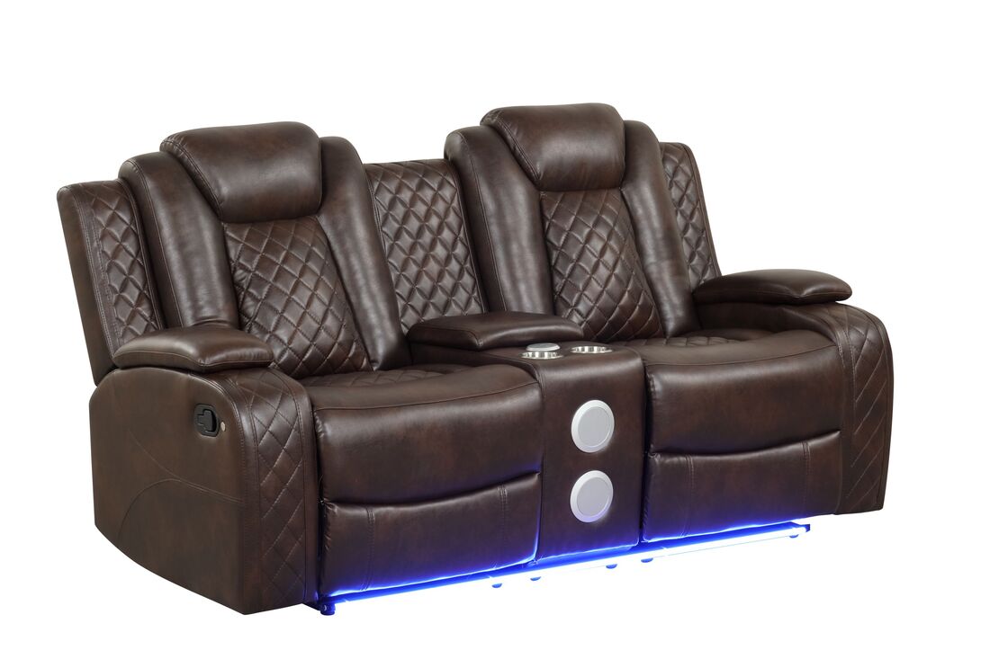 Luz Brown - 3PC Reclining Set (ETA: 10/30)
