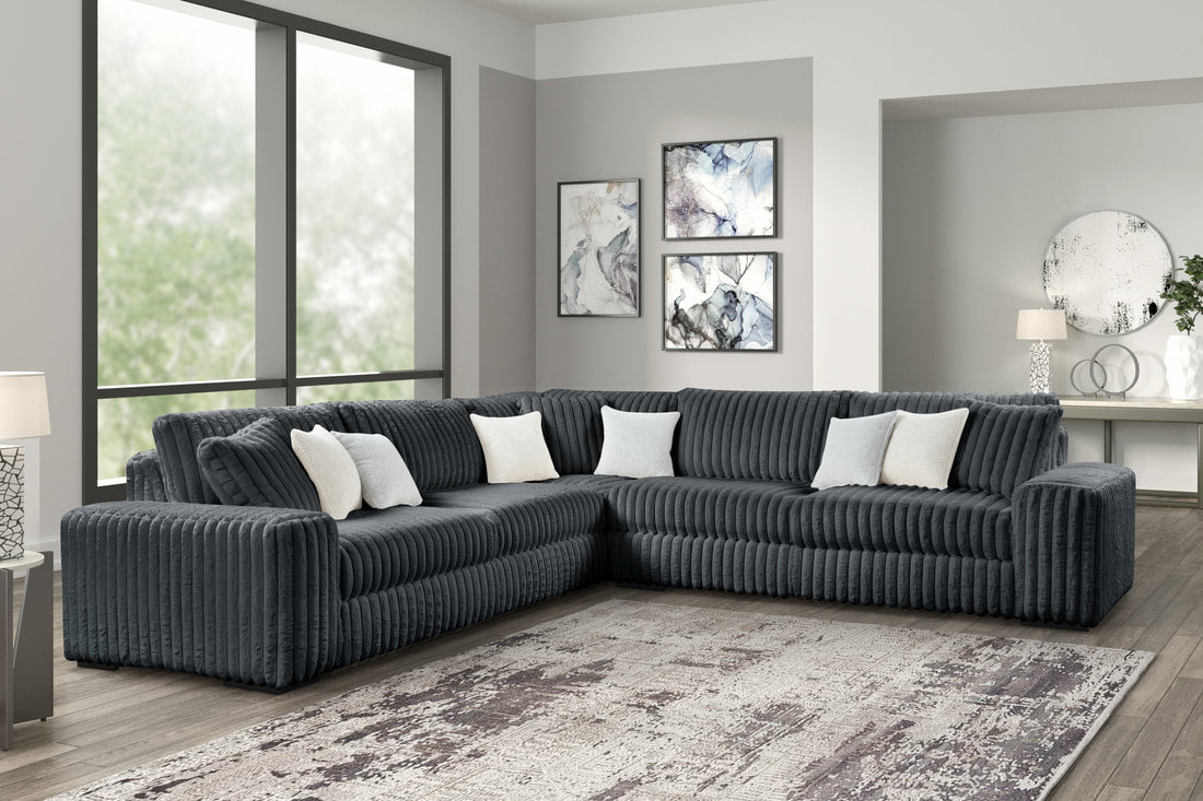 MARSHMALLOW Charcoal OVERSIZED Sectional **NEW ARRIVAL**