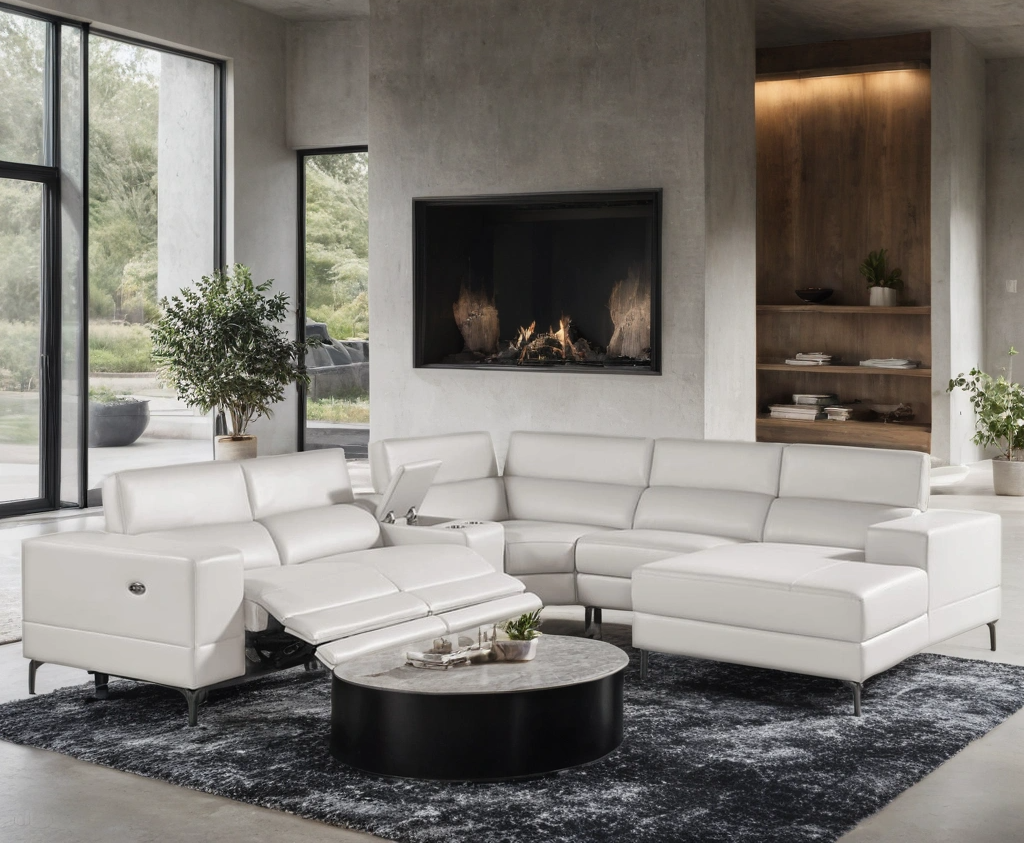 Milano 6PC Power Reclining Sectional - Pearl