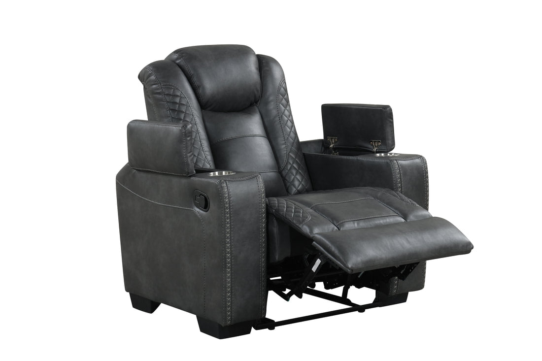 STEFANO30 3PC Reclining Set (Gray) (ETA 10/23)