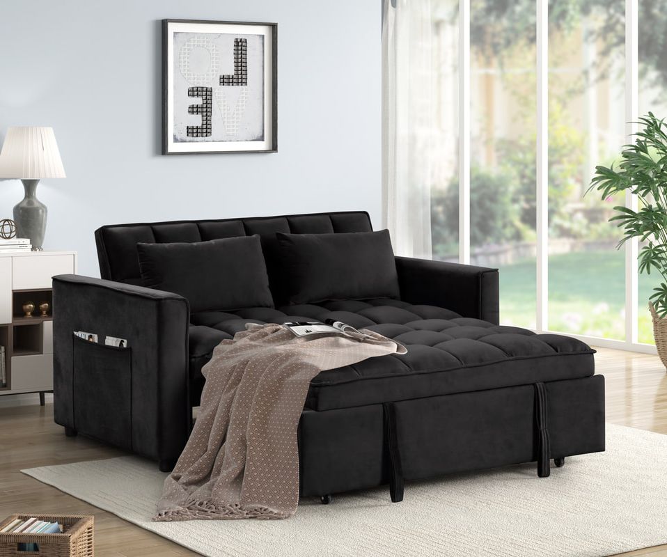 Relax Black Sleeper Sofa (ETA 10/23)