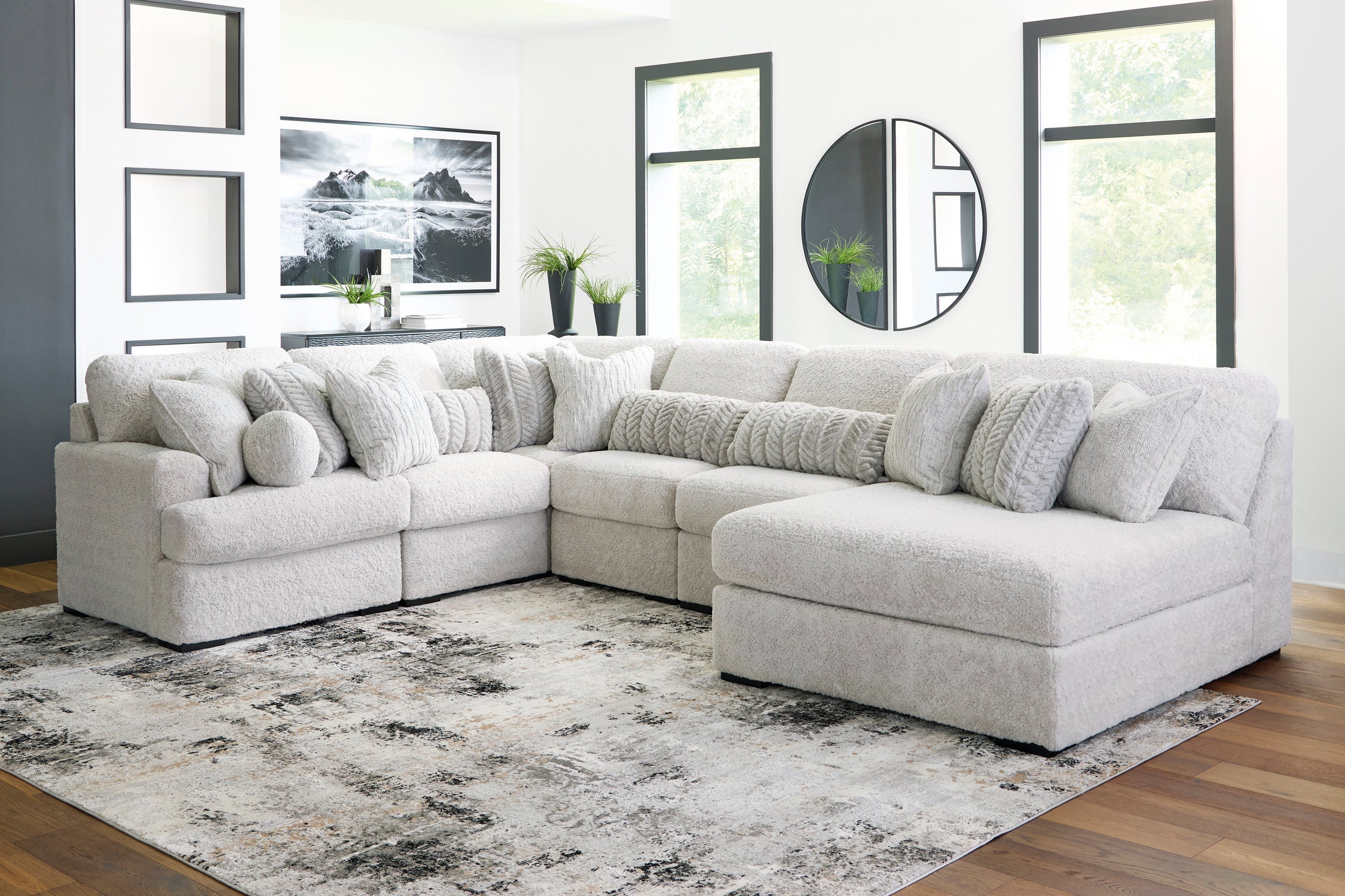 Ashley 591-06 6-Piece Modular Oversized Sectional in Arctic