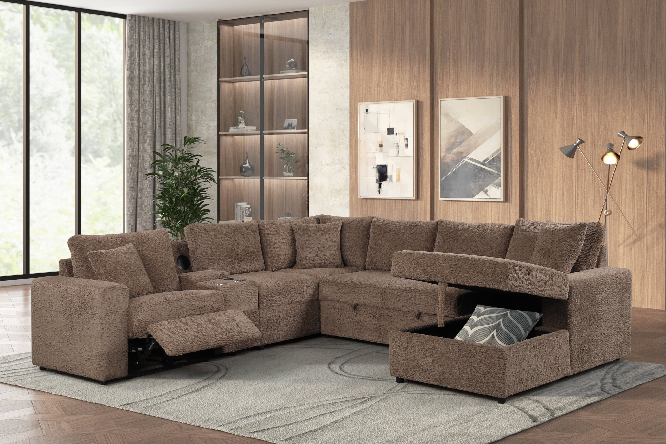 Hunter Sectional in Mocha
