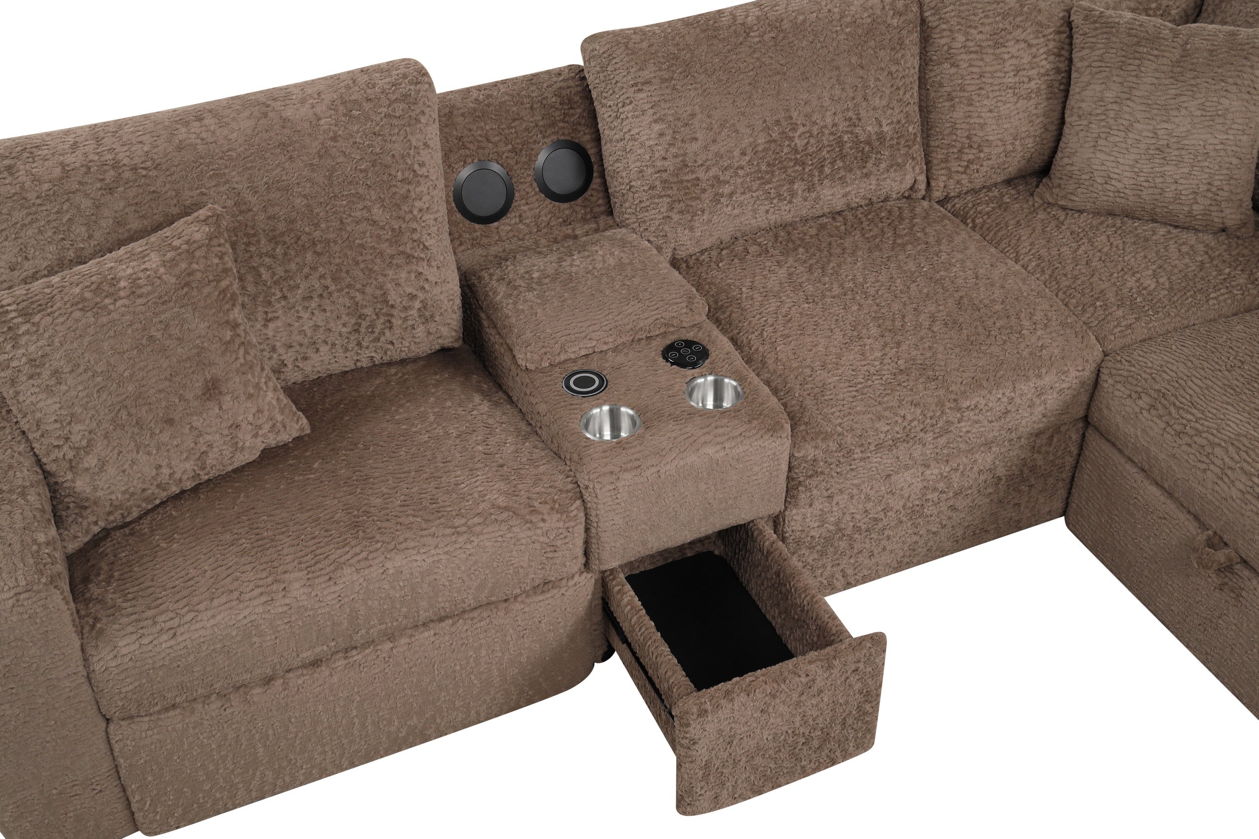 Hunter Sectional Mocha detail