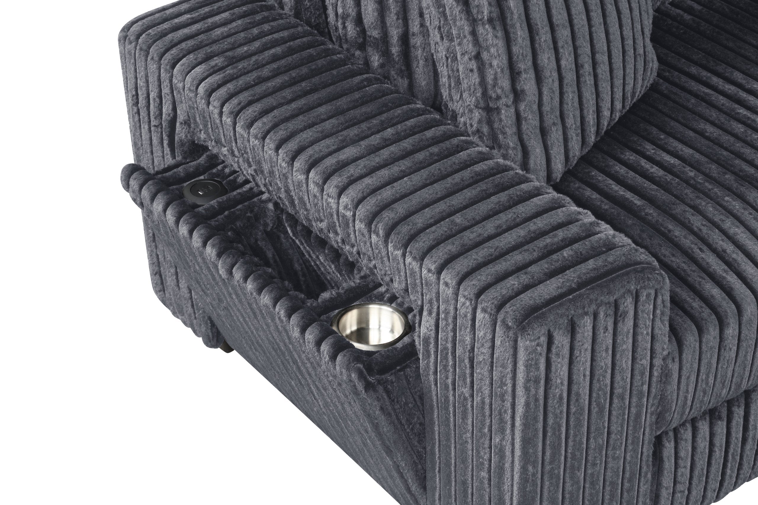 Bazooka Sectional Charcoal detail