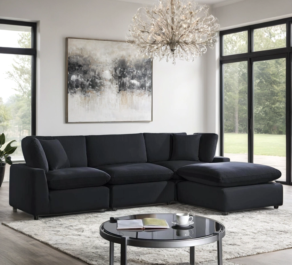 The Lux 4 Piece Cloud Couch Sectional
