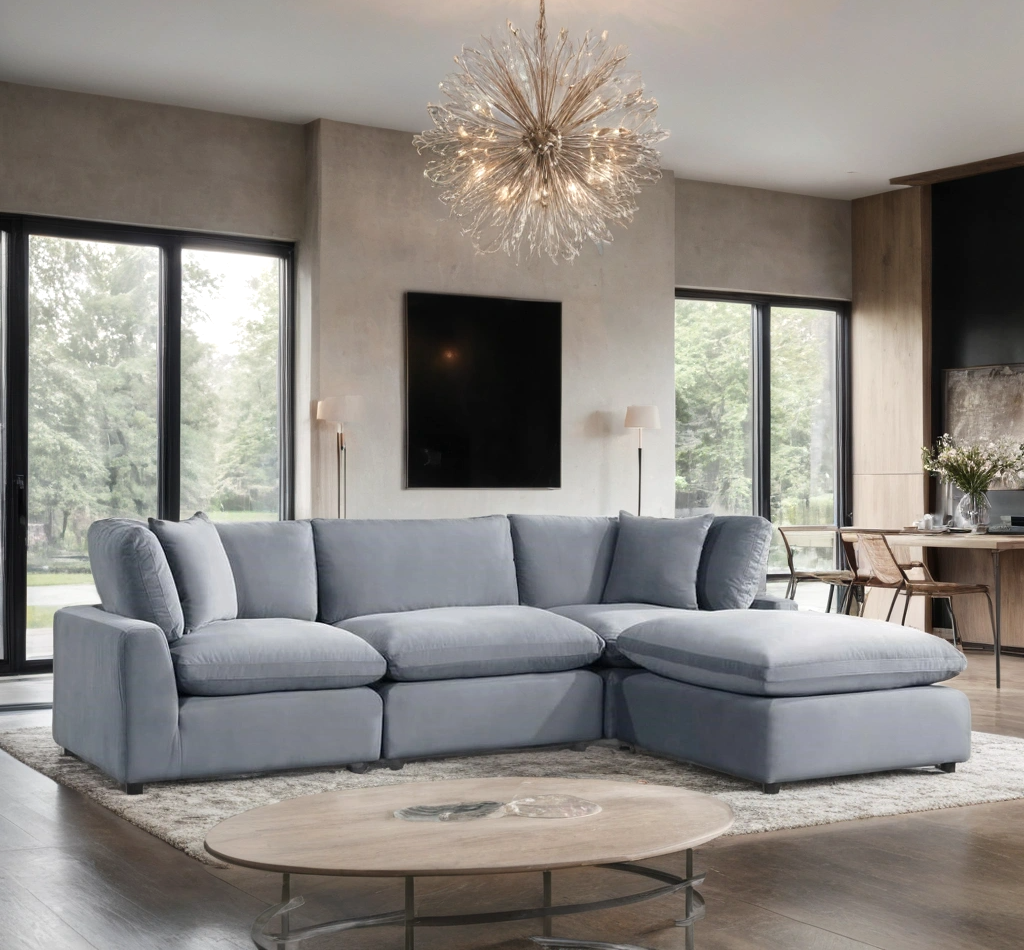 The Lux 4 Piece Cloud Couch Sectional