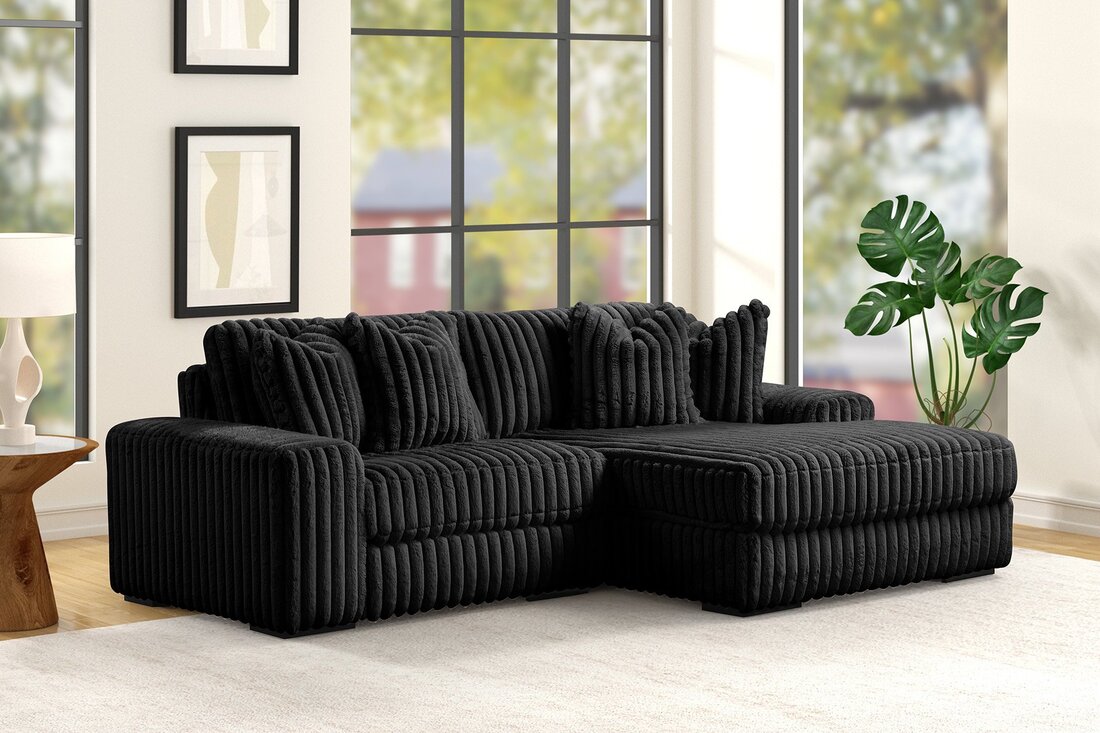 TIKTOK Corduroy 2 Piece L-Sofa