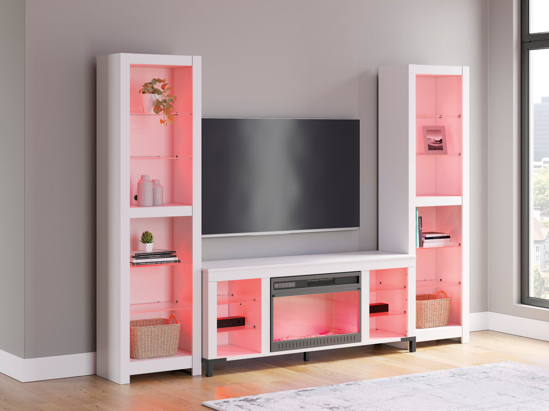 W2722 - TV Stand 59" L w/Fireplace (LED Lights)