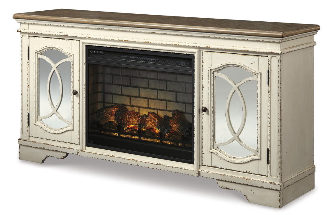 W743-68 - TV Stand w/Fireplace 74"L